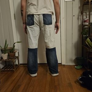 Zhuo and neng color block pants